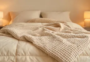 Waffle blanket texture
