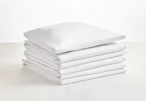 Percale sheet stack